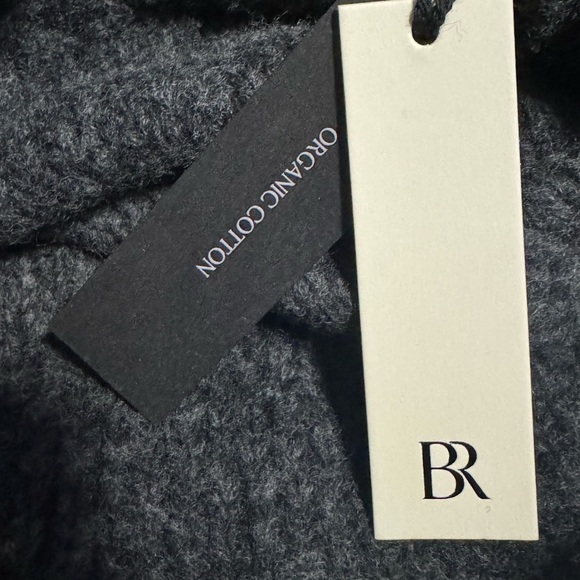 NWT! Banana Republic Gray Salma Wool Cottonn Oversized Sweater - Size XS 💙 - Picture 6 of 8